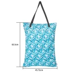 U Pick ALVABABY grand sac sec et humide taille 63,5 cm x 45,72 cm sac en tissu suspendu étanche avec poches à Double fermeture éclair sac réutilisable – HL-H424A