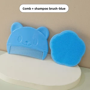 Peignes ours bébé brosse shampooing nuage accessoires cheveux nouveaunés doux démêlage cuir chevelu design enfantin sécuritaire