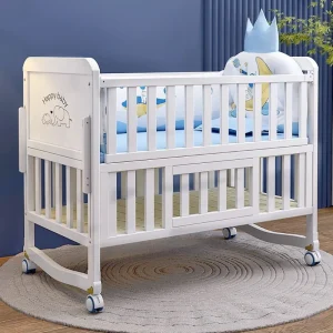 Berceau bébé bois massif luxe lit convertible multifonctionnel roues bassinet lit nid bébé convertible en bois mobile Berceau bébé bois massif luxe lit convertible multifonctionnel roues bassinet lit nid bébé convertible en bois mobile