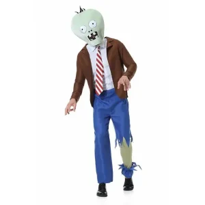 Costume de cosplay zombie parentenfant tenue Halloween Plants vs. Zombies assortie pour adultes et enfants usage scène et jeu de rôle