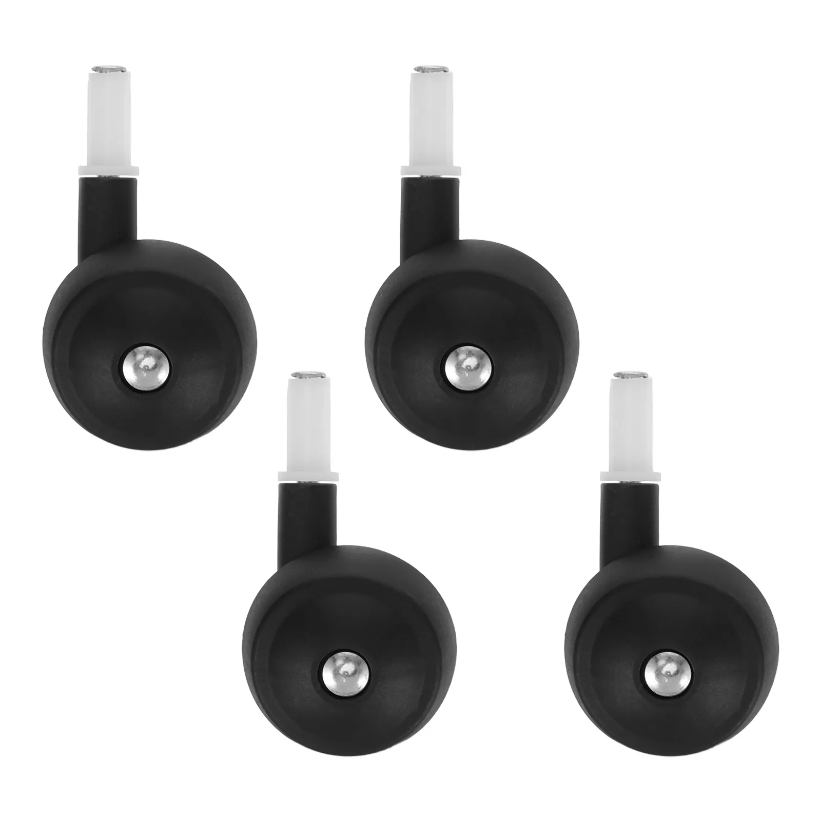Roues de remplacement pour marcheur bébé plastique noir silicone transparent fixation vissée durabilité sécurité poussettes accessoires bébé