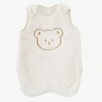 Sac de couchage bébé hiver doux sans manches design ours adorable pour nouveauné 036 mois confort et sécurité