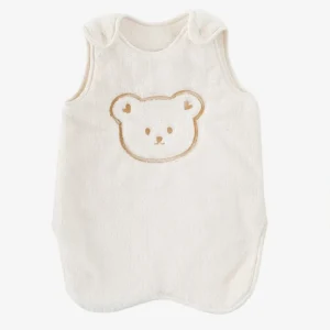 Sac de couchage bébé hiver doux sans manches design ours adorable pour nouveauné 036 mois confort et sécurité