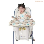 Chaise de repas bébé avec tablier lion design imperméable confortable Platube