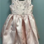 Robe princesse satin rose paillettes strass occasion spéciale fille 36 ans anniversaire mariage fête élégante