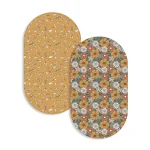 Set de deux sousverres design floral protection de surface décoration intérieure style moderne qualité premium usage domestique motifs floraux uniques