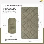 Xupangsports matelas camping pliant 190x80cm coussin de sieste tapis de lit matelassé en velours peche doux et confortable pour adultes et enfants