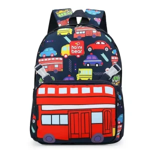 Sac à dos enfants halni bear motif véhicules école et sorties design coloré et confortable idéal pour garçon et fille qualité premium Sac à dos enfants halni bear motif véhicules école et sorties design coloré et confortable idéal pour garçon et fille qualité premium