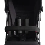 Couverture de protection pour harnais de portage bébé en lin noire hypoallergénique lavable en machine