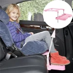 Reposepieds ajustable pour siège auto et landau bébé accessoire en ABS et cuir artificiel support confortable et sécuritaire pour enfant 36 ans
