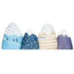 Décoration murale montagnes bébé chambre enfant parechocs mur design 3D soft motif nature