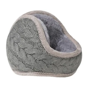 Pantoufles intérieures en tricot acrylique confort doux design moderne unisexe gris foncé douillet intérieur style cosy maison chaleureuse