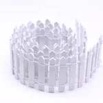 Clôture miniature en bois blanche décoration DIY paysage miniature jardin féerique accessoire déco artisanal style rustique usage multiple qualité supérieure