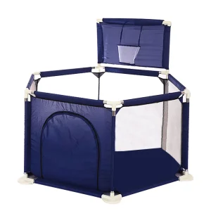 IMBABY – parc à balles pour bébés, piscine pour enfants, basket-Ball, barrière de sécurité, aire de jeux pour bébés – Blue IMBABY – parc à balles pour bébés, piscine pour enfants, basket-Ball, barrière de sécurité, aire de jeux pour bébés – Blue