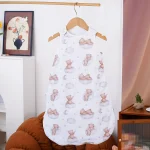 Happy Flute bébé sac de couchage bambou coton chaud portable couverture hiver imprimé gilet sac de couchage pour nouveauné