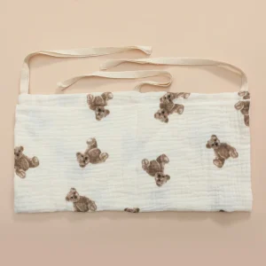 Bavoir bébé en coton motif ours bavoir repas protecteur doux et confortable idéal pour bébés en bas âge design mignon et écofriendly Bavoir bébé en coton motif ours bavoir repas protecteur doux et confortable idéal pour bébés en bas âge design mignon et écofriendly