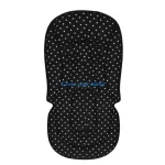 Coussin siège poussette bébé respirant coton polyester sécurité étoiles noir universel lavable
