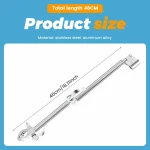 Support de parasol pour poussette pince réglable 360° en acier inoxydable  Fixation universelle et sécurisée