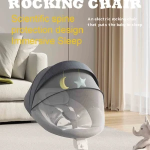Chaise berçante électrique bébé confort sécurité inclinaison lit relaxation 03 ans swing design moderne