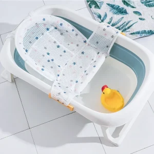 Tapis de bain bébé filet en T réglable baignoire pliable sécurité et confort accessoires bain produits bébé 036 mois blanc bleu rose Tapis de bain bébé filet en T réglable baignoire pliable sécurité et confort accessoires bain produits bébé 036 mois blanc bleu rose
