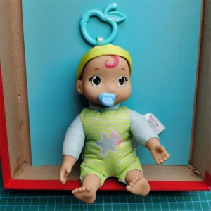 Poupée bébé réelle 17cm jouet éducatif pour enfant style cartoon tétine pomme accessoires cadeau bébé fille garçon jouet éveil