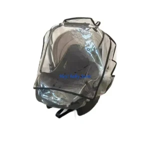 Couverture transparente antipluie pour siège auto bébé protection imperméable facile à installer design épuré style moderne matériau EVA usage quotidien sortie en voiture