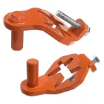 Broches de charnière de porte en métal robuste pour fixation de portes de jardin et d&rsquo;arrièrecour couleur orange durable et facile à installer