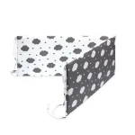 Protection d&rsquo;aire de jeu pour enfants Parechocs en tissu rembourré Décoration murale avec motifs de nuages Sécurité douce pour chambre d&rsquo;enfant Accessoire détachable