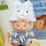 Costume de chambre Labubu generation 123 rd pour poupée bébé accessoire jouet en tissu hat coat suspenders cadeau anniversaire fille garçon