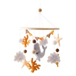 Berceau Mobile Décoration Bébé Feutre Doux Marine Animaux Éducatif Éveil Visuel Confort Chambre Cadeau Bébé 036 Mois