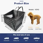 YOYO Kennel siège voiture chien chat transporteur portable panier imperméable mesh ventilation sécurisé design moderne