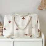 Sac de voyage pour bébé motifs ours sac à langer épaules style moderne fonctionnalité espaço weekend maman papa accessoire bébé