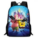 Sac à dos enfant dessin animé coloré jaune rose bleu poissons poissons université école loisirs durable confortable.