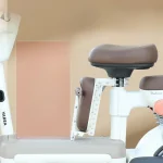 Siège scooter enfant pliable chaise bébé amovible montage facile sur poussette électrique confort sécurité