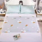Matelas imperméable et lavable pour bébé housse décorative avec motifs mignons protègelit doux et sécuritaire 35x45cm gris