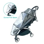 Housse de pluie transparente pour poussette Babyzen YOYO/YOYO/YOYO2 & Stokke YOYO3  Protection météo EVA  Black edge