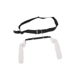 Gardecorps siège arrière vélo électrique pour enfants antichute robuste et pratique accoudoir passager rail arrière blanc