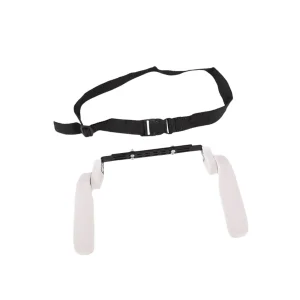 Gardecorps siège arrière vélo électrique pour enfants antichute robuste et pratique accoudoir passager rail arrière blanc