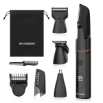 MAXGROOM Tondeuse à Poils Multifonctionnelle Rasoir Électrique 4 en 1 Accessoires Inclus Design Épuré Grooming Pratique et Précis