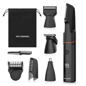 MAXGROOM Tondeuse à Poils Multifonctionnelle Rasoir Électrique 4 en 1 Accessoires Inclus Design Épuré Grooming Pratique et Précis MAXGROOM Tondeuse à Poils Multifonctionnelle Rasoir Électrique 4 en 1 Accessoires Inclus Design Épuré Grooming Pratique et Précis