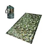 Sac de couchage d&rsquo;urgence bivouac camouflage étanche portable randonnée camping survie 120x200cm léger compact aventure