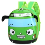 Sac à dos de voyage pour enfants en bas âge, sac d&rsquo;école pour enfants, bus de dessin animé 3D, maternelle