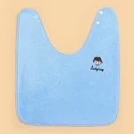 Bavoir bébé Lucky boy 360 degrés tissu éponge bleu logo souriant bavoir antitaches multifonctionnel bébé 13 ans