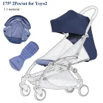 Cagoule poussette Babyzen Yoyo2 Yoya coussin siège housse protection soleil accessoire tissu 175° bébé confort sécurité