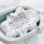 Matelas de bain pour bébé confort et sécurité tissu doux bords surélevés motifs étoiles design moderne bébé 024 mois