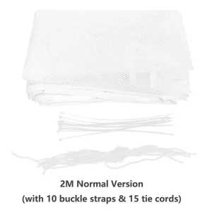 Filet de Protection pour Bébé Sécurité Escalier Balcon Barrière AntiChute 2m Blanc Élégant Durable