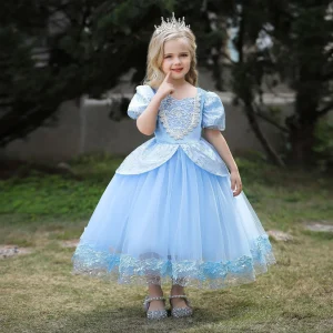 Robe princesse anniversaire fille Costume Halloween Soirée Noël Robe bal danse Matériau polyester Design élégant Tailles filles Accessoires incluits Fête enfant Style princesse Élégance garanti Confort garanti Robe princesse anniversaire fille Costume Halloween Soirée Noël Robe bal danse Matériau polyester Design élégant Tailles filles Accessoires incluits Fête enfant Style princesse Élégance garanti Confort garanti