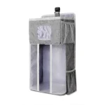 Organisateur suspendu pour rangement couches bébé table à langer sac de rangement suspendu organizer multiusages bébé gris