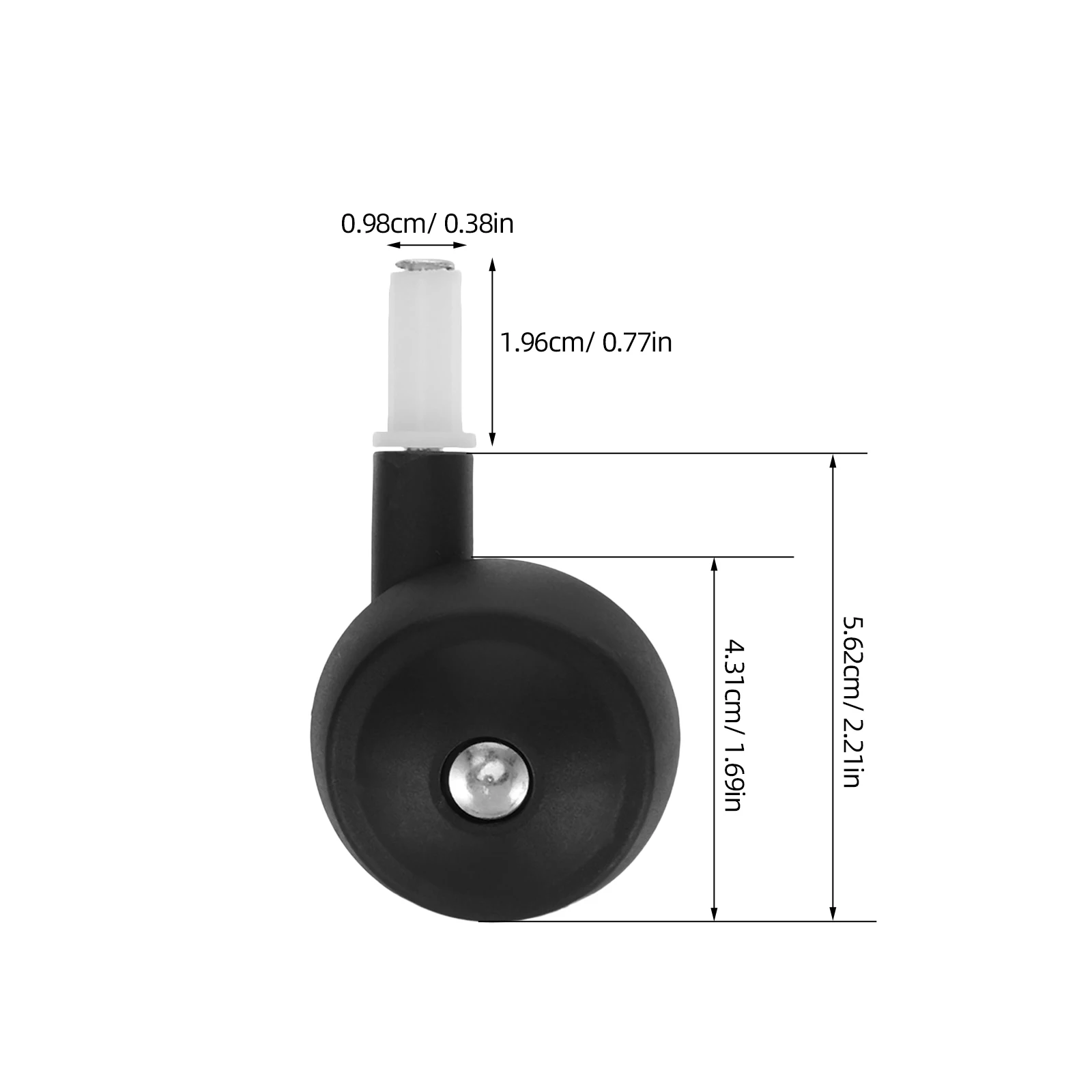 4 pièces roues pivotantes pour marcheur bébé accessoires de remplacement en plastique durable et métal sécurisés pour poussette ou marcheur bébé