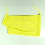 Sac de bain en maille ajustable pour chats toilettage coupeongles antimorsures jaune 34x50cm